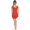 Yellow Stars Red Background Bodycon Dress View4