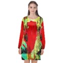 Humidity 9 Long Sleeve Chiffon Shift Dress  View1