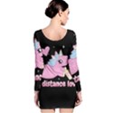 Long distance lover - Cute Unicorn Long Sleeve Velvet Bodycon Dress View2