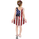 American Usa Flag Vertical Kids  Sleeveless Dress View2