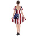 American Usa Flag Vertical Short Sleeve Bardot Dress View2