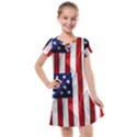 American Usa Flag Vertical Kids  Cross Web Dress View1