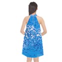 Blue Balloons In The Sky Halter Neckline Chiffon Dress  View2