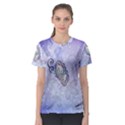 Wonderful Butterlies With Flowers Women s Sport Mesh Tee View1