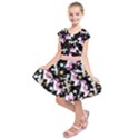 Black Magic Unicorn Prints Kids  Short Sleeve Dress View1