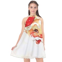 Santa Claus 1827265 1920 Halter Neckline Chiffon Dress  by vintage2030