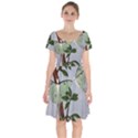 Lunar Moths Short Sleeve Bardot Dress View1