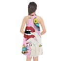 Pop Art   Halter Neckline Chiffon Dress  View2