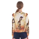 Cute Giraffe Mum With Funny Giraffe Baby Women s Long Sleeve Tee View2