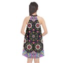 Decorative Ornate Candy With Soft Candle Light For Peace Halter Neckline Chiffon Dress  View2