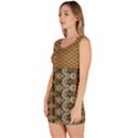 Diamond seamless lace brown and gold By FlipStylez Designs Bodycon Dress View2