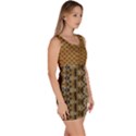 Diamond seamless lace brown and gold By FlipStylez Designs Bodycon Dress View3