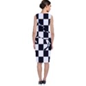 Chessboard Unicorn Sleeveless Velvet Midi Dress View2