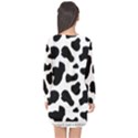 Cheetah print Long Sleeve Chiffon Shift Dress  View2