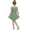 Flowers Pattern Ornament Template Kids Cap Sleeve Dress View2