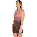 Volcanoes Magma Lava Mountains Bodycon Dress View2