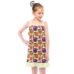 Fruit Tree Salad Pattern Kids  Overall Dress by emilyzragz