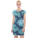 Graphic Design Wallpaper Abstract Cap Sleeve Bodycon Dress View1