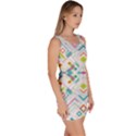 Graphic Design Geometry Shape Pattern Geometric Bodycon Dress View3