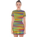 Colorful Background Pattern Drop Hem Mini Chiffon Dress View1