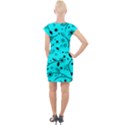 Pattern Flowers Flower Texture Cap Sleeve Bodycon Dress View2