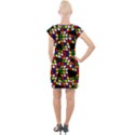 Graphic Pattern Rubiks Cube Cube Cap Sleeve Bodycon Dress View2