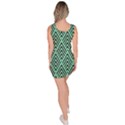 Chevron Pattern Black Mint Green Bodycon Dress View4