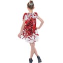 Red Pomegranate Fried Fruit Juice Kids  Tie Up Tunic Dress View2