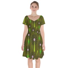 Zappwaits Short Sleeve Bardot Dress by zappwaits