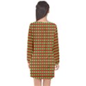 Lumberjack Plaid Buffalo Plaid Green Red Long Sleeve Chiffon Shift Dress  View2