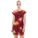 Leaf Leaves Bokeh Background Cap Sleeve Bodycon Dress View1