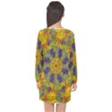 Farbenpracht Kaleidoscope Long Sleeve Chiffon Shift Dress  View2