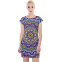 Farbenpracht Kaleidoscope Cap Sleeve Bodycon Dress View1