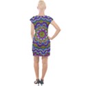 Farbenpracht Kaleidoscope Cap Sleeve Bodycon Dress View2