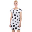 Totoro - Soot Sprites Pattern Cap Sleeve Bodycon Dress View1