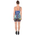 Tree Colorful Nature Landscape One Soulder Bodycon Dress View2