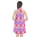 Colorful Cherubs Pink Halter Neckline Chiffon Dress  View2