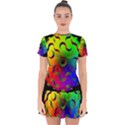 Ball Sphere Digital Art Fractals Drop Hem Mini Chiffon Dress View1