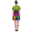 Ball Sphere Digital Art Fractals Drop Hem Mini Chiffon Dress View2