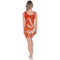 Flora Flowers Background Leaf Bodycon Dress View4