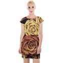 Roses Flowers Love Red Plant Cap Sleeve Bodycon Dress View1