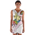 Unicorn Arociris Raimbow Magic Wrap Front Bodycon Dress View1