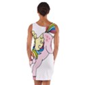 Unicorn Arociris Raimbow Magic Wrap Front Bodycon Dress View2