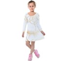 Golden Rose Stakes Kids  Long Sleeve Velvet Dress View1