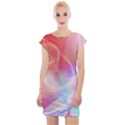 Background Nebulous Fog Rings Cap Sleeve Bodycon Dress View1