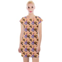 Flowers Girl Barrow Wheel Barrow Cap Sleeve Bodycon Dress by Pakrebo