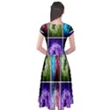 Closing Queen Annes Lace Collage (Horizontal) Cap Sleeve Wrap Front Dress View2