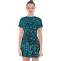 Blue-Green Queen Annes Lace Hillside Drop Hem Mini Chiffon Dress View1