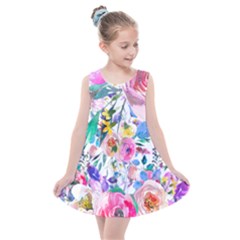 Lovely Pinky Floral Kids  Summer Dress by wowclothings