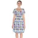 Bunny Tea Short Sleeve Bardot Dress View1